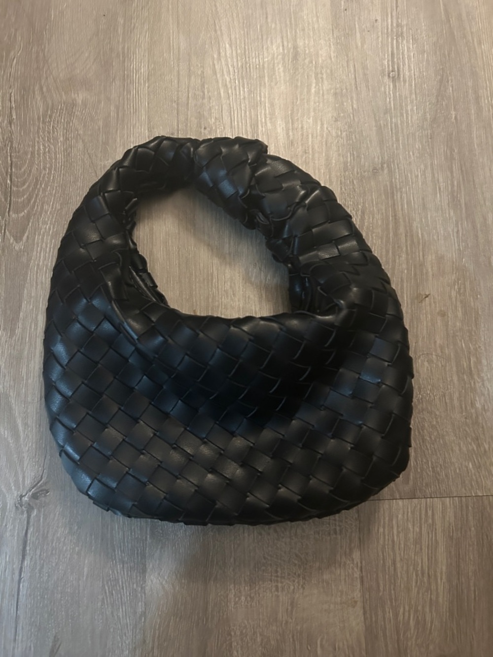 Urban Expressions Black Quilted Crossbody with Gold Accents